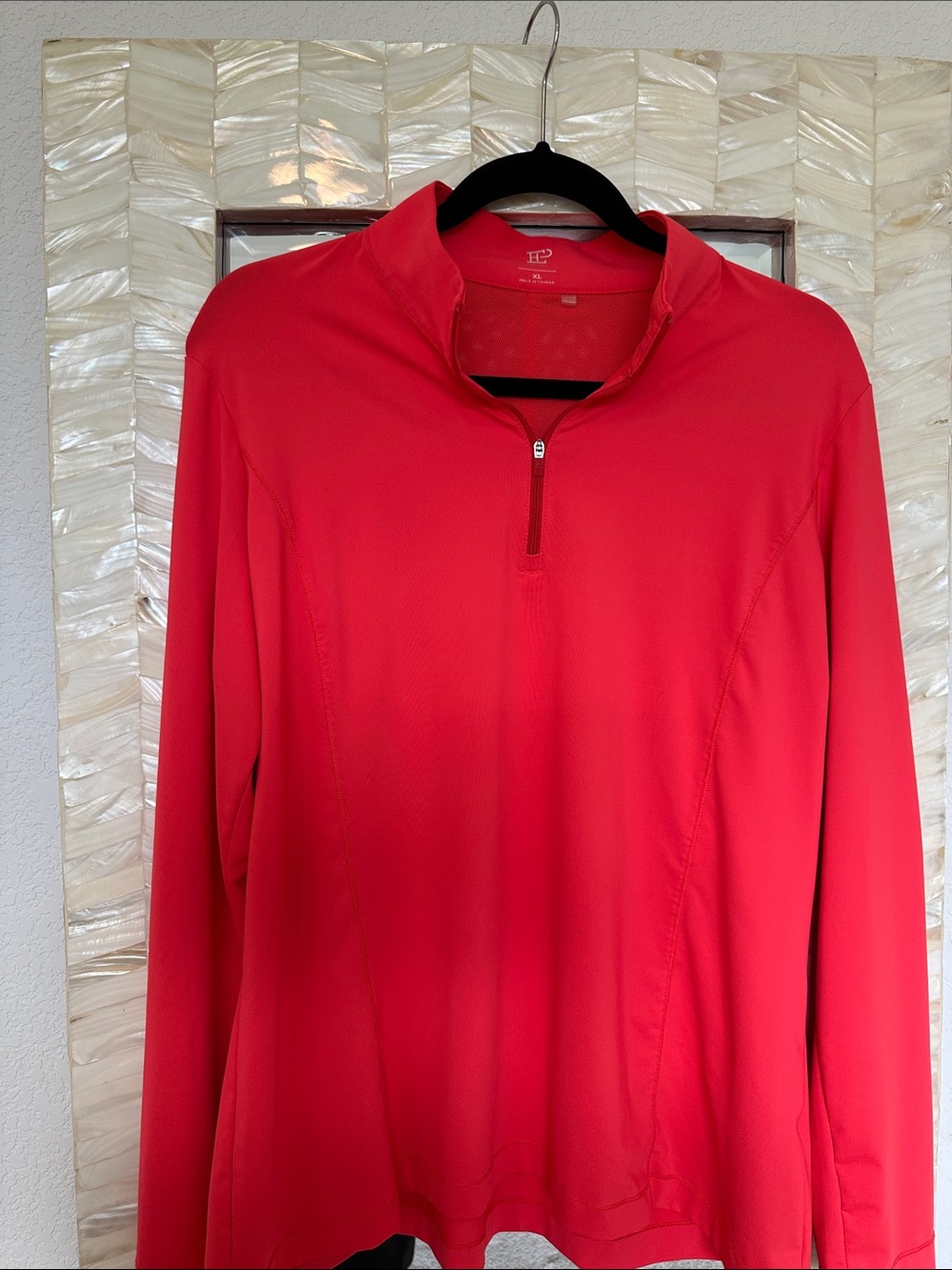 EP New York XL Coral Half-Zip Pullover